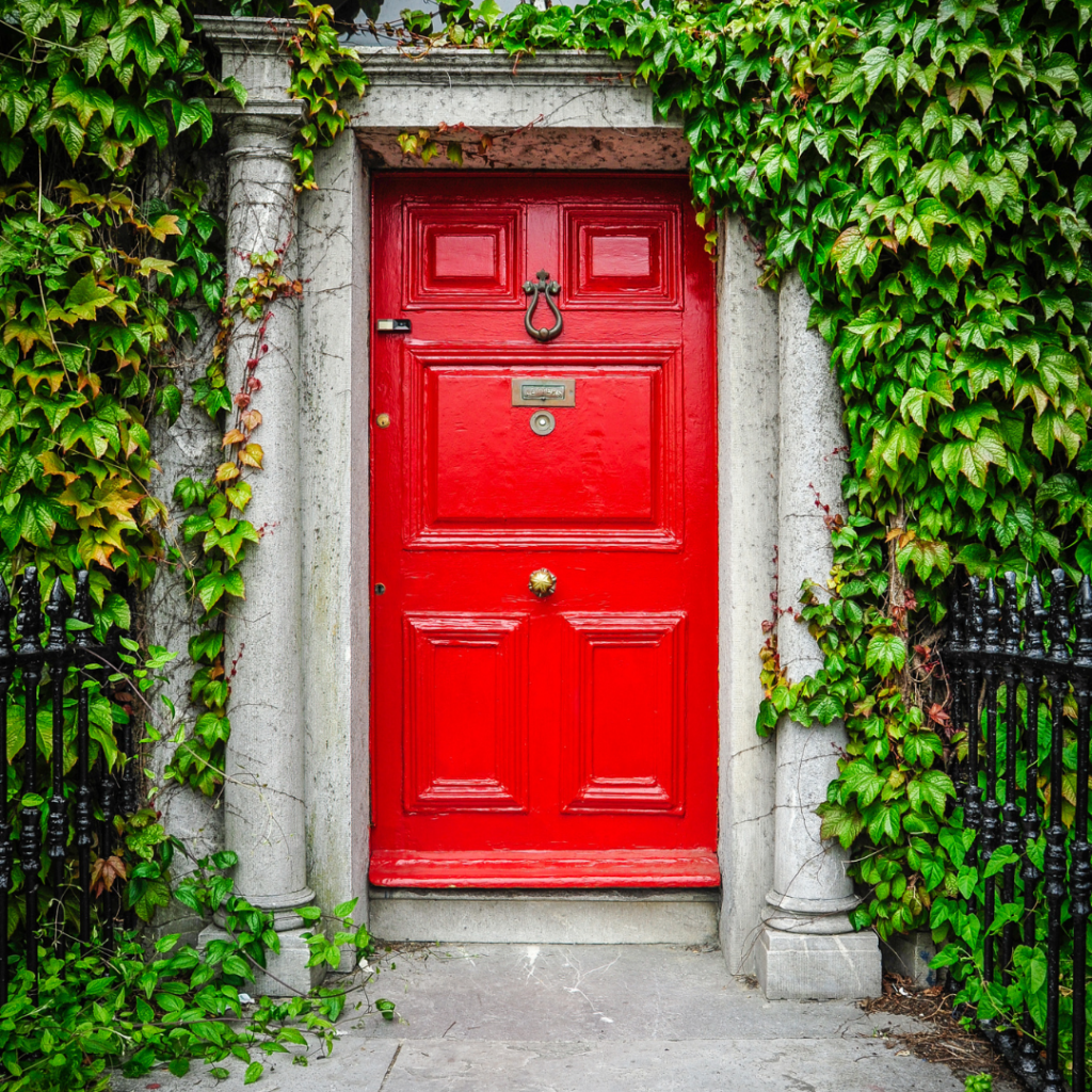 red month may 2021 bright red ornate door