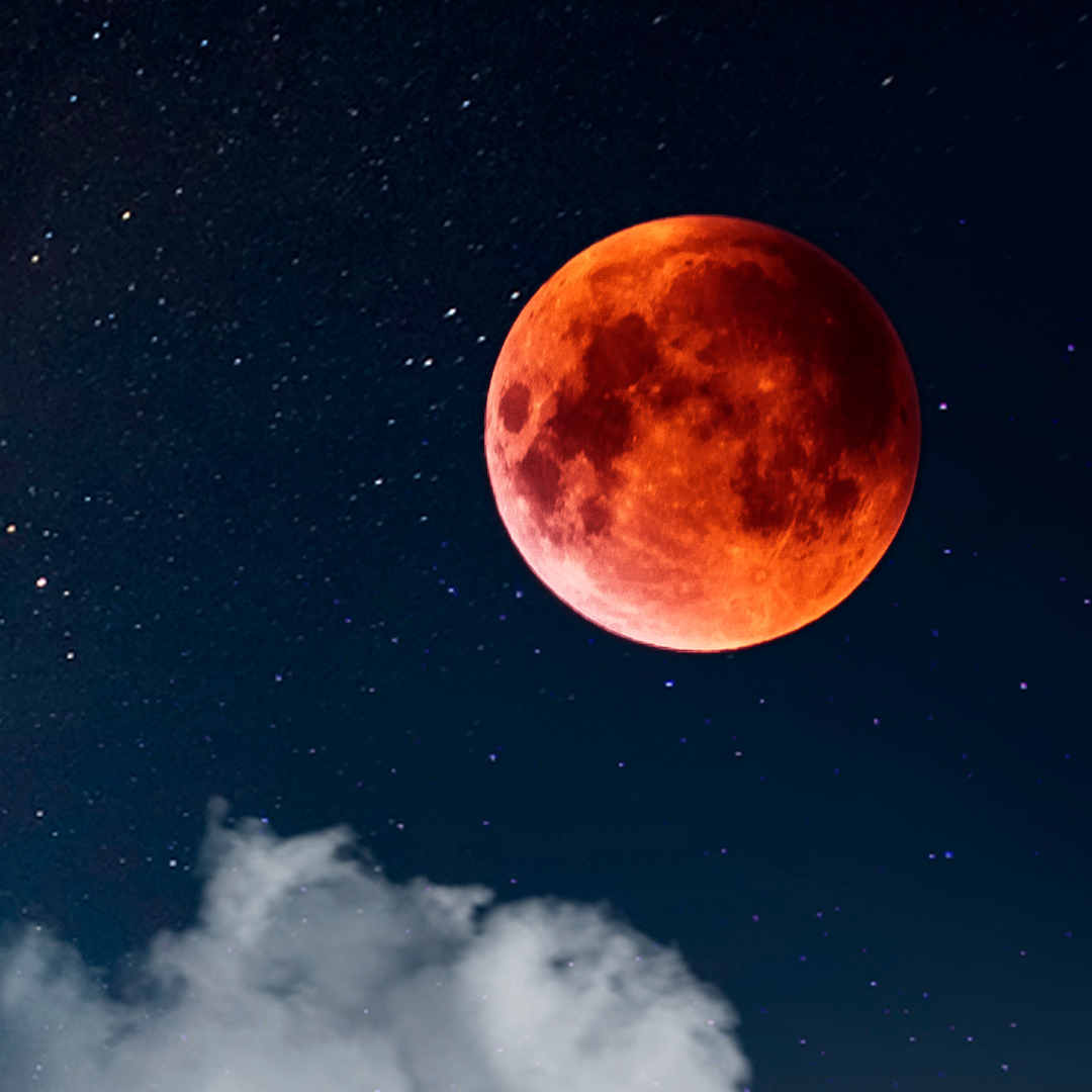 charging your crystals during a blood moon and lunar eclipse